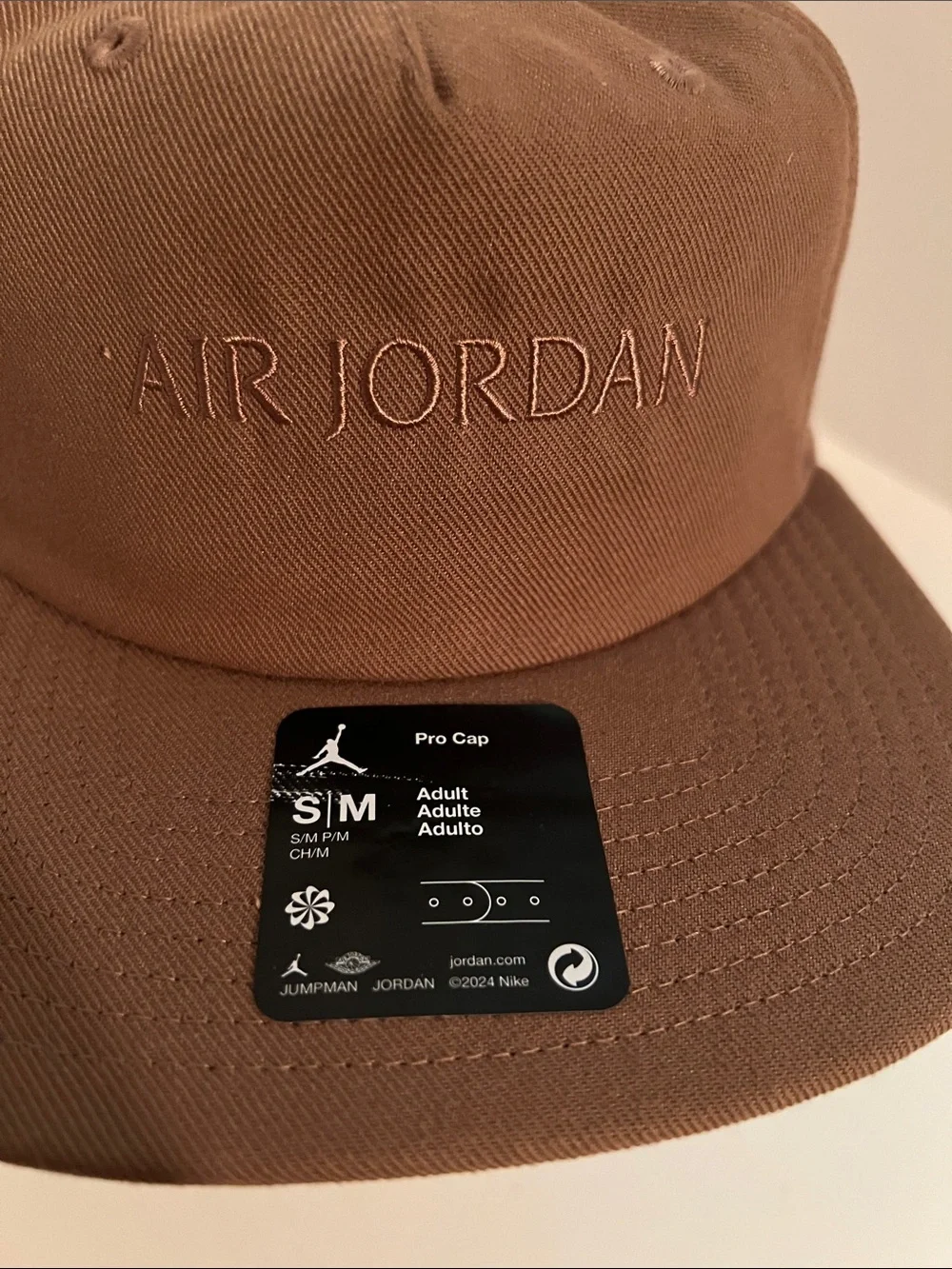 Air Jordan Jumpman Pro Cap Brown Snapback Hat S/M NWT